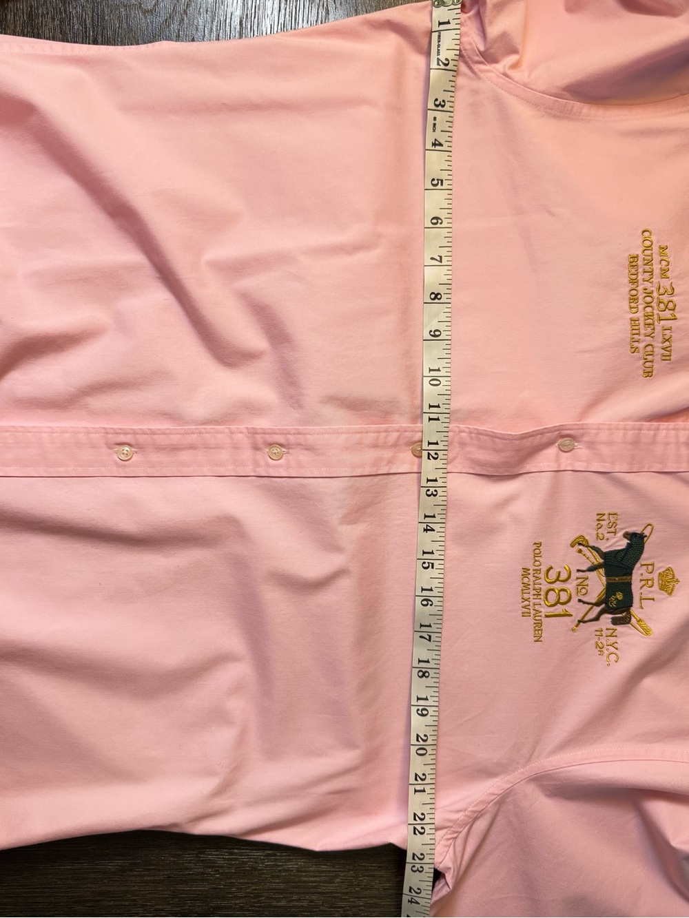 Polo Ralph Lauren Men's XXL Pink 381 Equestrian Embroidered Shirt - Picture 8 of 10